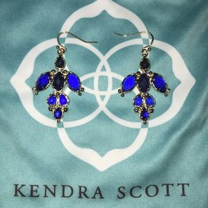 Kendra Scott Cobalt Cat’s Eye Drop Earrings